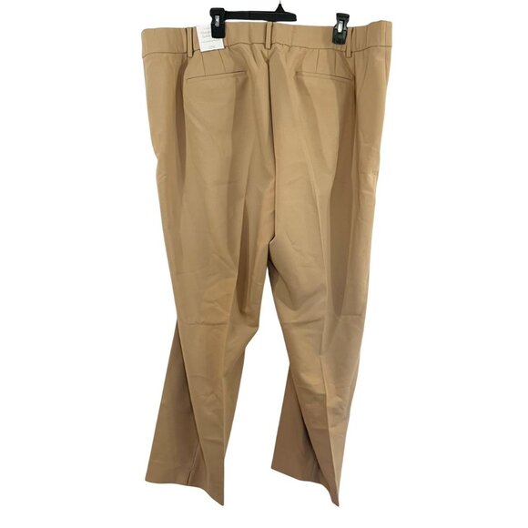 NEW Talbots Hampshire Ankle Pant Straight Leg Khaki Tan - Size 22W - Picture 2 of 7